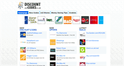 Desktop Screenshot of discountandcodes.co.uk