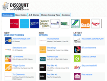 Tablet Screenshot of discountandcodes.co.uk